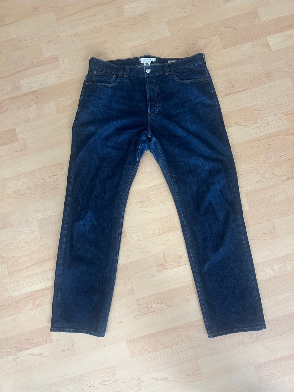 Madewell Dark Wash Straight Leg Japanese Selvedge Jean